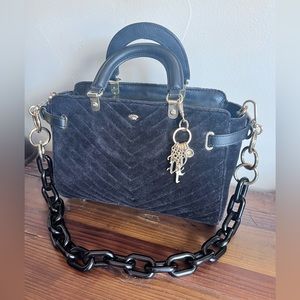 Juicy Couture Black Velour Handbag
